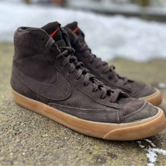 Nike Blazer Mid 77 Suede Lace Sneakers Sz 10 - Picture 2 of 11